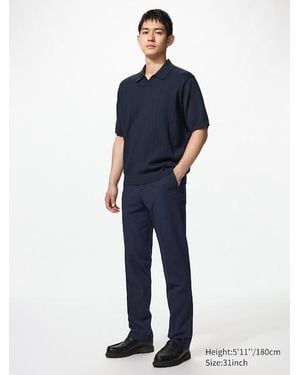 Uniqlo Smart 2-Way Stretch Trousers - Blue