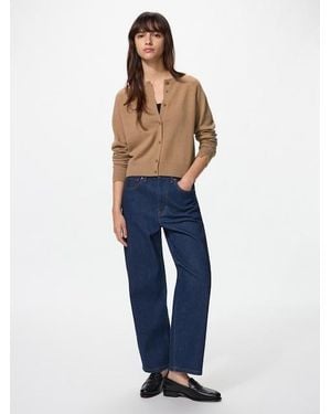 Uniqlo High Rise Straight Jeans - Blue