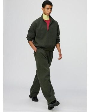 Uniqlo Sweat Wide Trousers - Green