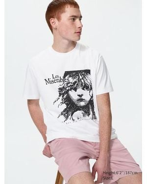 Uniqlo T-Shirt Stampa Ut Musical Icons (Les Miserables) - Bianco