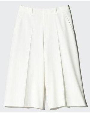 Uniqlo Pantaloni Cropped - Bianco