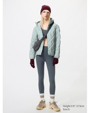 Uniqlo Ultra Stretch Uv Protection Active Leggings (Longer) - Green