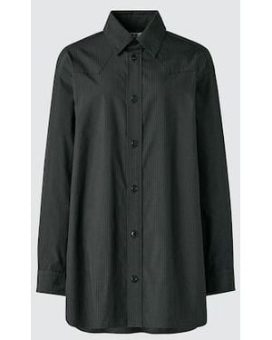 Uniqlo Long Shirt (Checked) - Blue