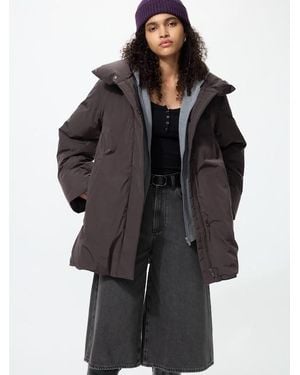 Uniqlo Non-Quilted Down Short Coat - Black