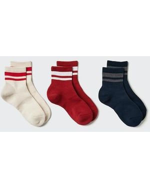 Uniqlo Socks (Crew, 3 Pairs) - White