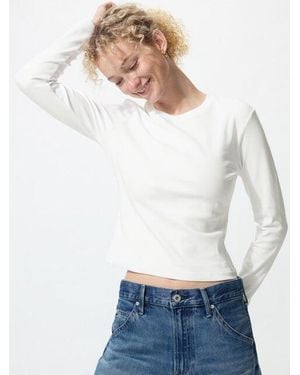 Uniqlo Mini T-Shirt (Long Sleeve) - White