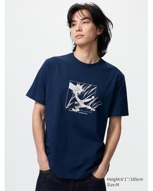 Uniqlo Manga Ut Shueisha 100Th Graphic T-Shirt (Captain Tsubasa) - Blue