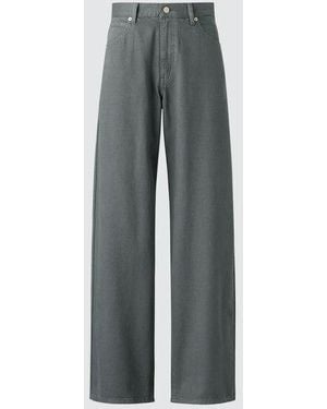 Uniqlo Vaquero Recto Ancho - Gris