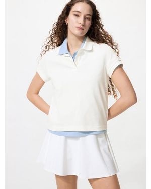 Uniqlo Piqué Mini Polo Shirt - White