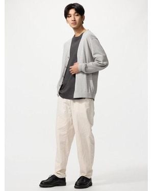 Uniqlo Linen Blend Relaxed Trousers - White