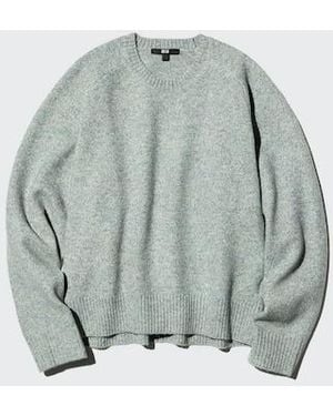 Uniqlo Soufflé Yarn Crew Neck Jumper - Blue