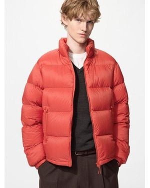 Uniqlo Daunenjacke (Leicht, Wide Fit) - Rot