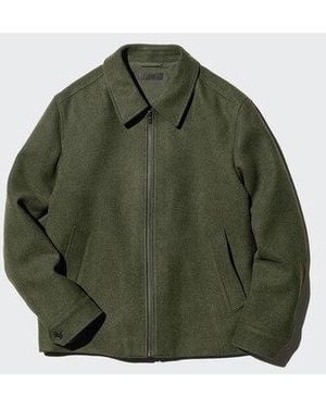 Uniqlo Single Collar Short Blouson - Green