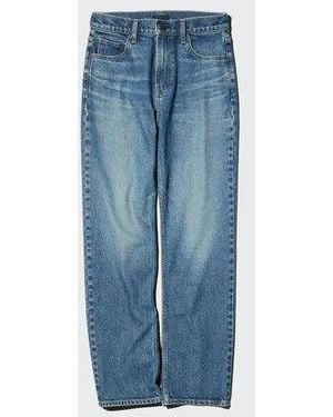 Uniqlo Vaquero Recto Slim Fit - Azul