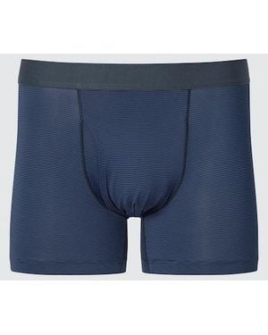 Uniqlo Airism Boxer Briefs (Striped) - Blue