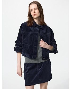 Uniqlo Corduroy Short Jacket - Blue