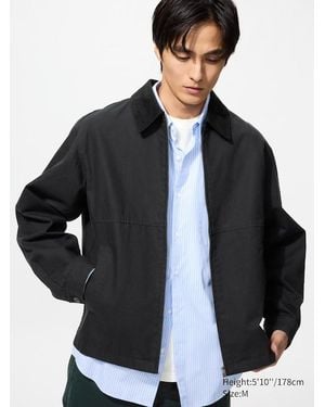 Uniqlo Zip-Up Short Blouson - Black