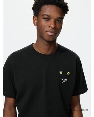 Uniqlo T-Shirt Stampa Ut Musical Icons (Cats) - Nero