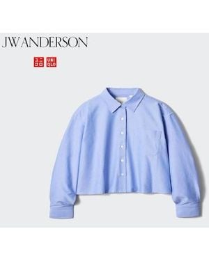 Uniqlo Oxford Boxy Shirt - Blue