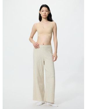 Uniqlo Washable Knit Trousers (Smooth) - White