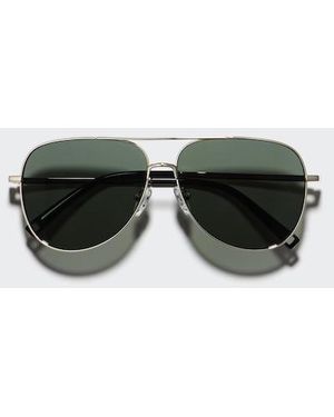 Uniqlo Sunglasses (Teardrop, Metal) - Green