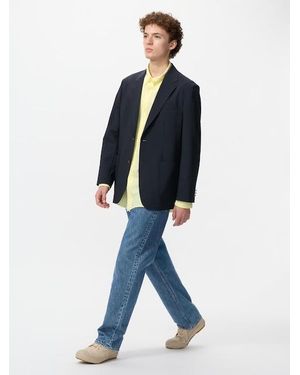 Uniqlo Straight Jeans (Longer) - Blue