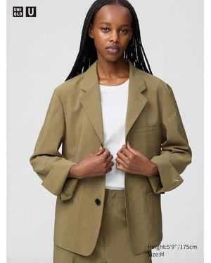 Uniqlo Tailored Jacket - Natural