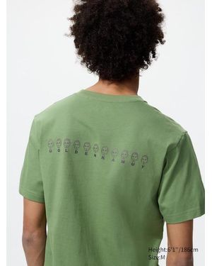 Uniqlo Manga Ut Shueisha 100Th Graphic T-Shirt (Golden Kamuy) - Green