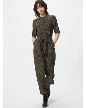 Uniqlo Light Rayon Jumpsuit - Green