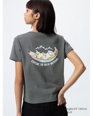 Uniqlo Mofusand Ut Graphic T-Shirt - Grey