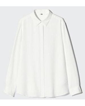 Uniqlo Rayon Blouse - White