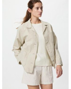 Uniqlo Cotton Easy Shorts (Striped) - Natural