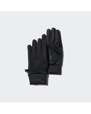 Uniqlo Heattech Thermo Handschuhe (Gefüttert, Stretch) - Schwarz