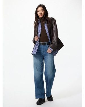 Uniqlo Ezy Wide Straight Jeans - Blue