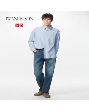 Uniqlo Straight Jeans (Longer) - Blue