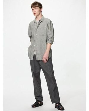 Uniqlo Denim Stretch Easy Ankle Trousers - Grey