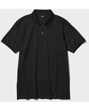 Uniqlo Cotone Polo Dry Piqué - Nero
