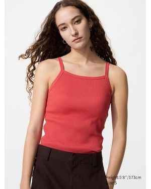 Uniqlo Square Neck Camisole Bra Top - Red