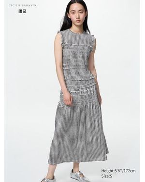 Uniqlo Shirring Skirt - Grey