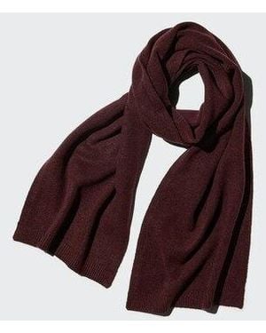 Uniqlo Soufflé Yarn Knit Stole - Purple