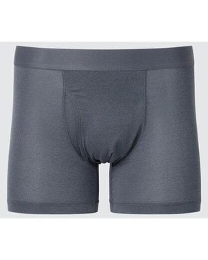 Uniqlo Airism Boxer Briefs (Heather) - Blue