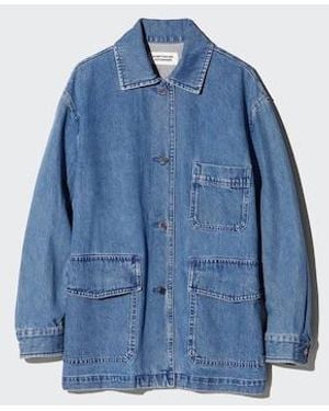 Uniqlo Chaqueta Vaquera Algodón Oversize - Azul