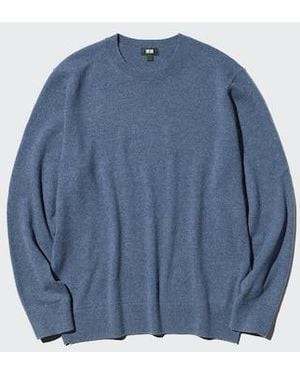 Uniqlo 100% Cashmere Crew Neck Jumper - Blue
