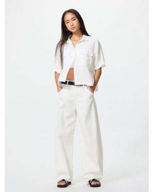 Uniqlo Vaquero Baggy Barrel - Blanco