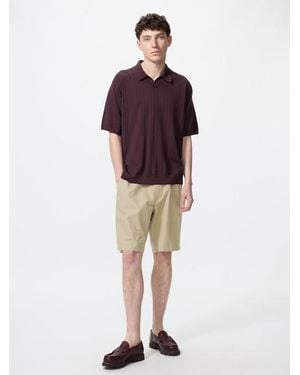 Uniqlo Linen Blend Shorts - Red