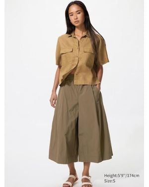 Uniqlo Pantaloni Nylon Cropped - Neutro