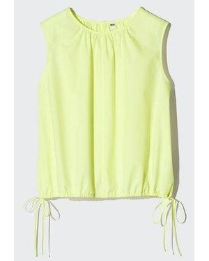 Uniqlo Baumwollmix Bluse (Ärmellos) - Gelb