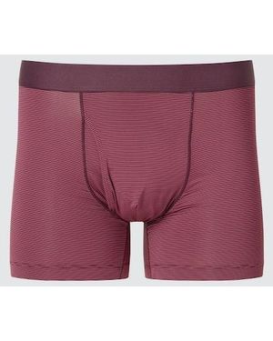 Uniqlo Airism Boxer Briefs (Striped) - Red