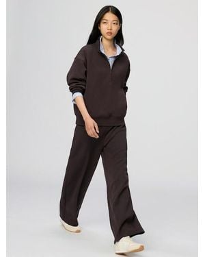 Uniqlo Sweat Straight Trousers - Black