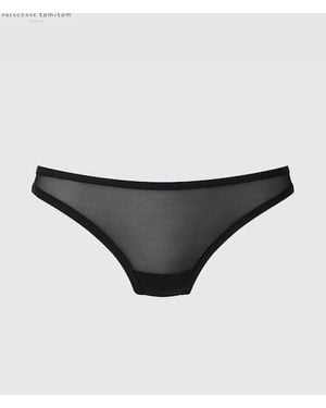 Uniqlo Slip A Rete Con Stampa Vita Media - Nero